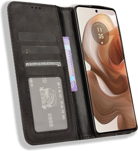 Coverup Vintage Book Case - Convient pour Xiaomi Poco F6 Case - Marron