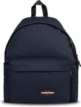 Donkerblauwe Eastpak rugzak met een voorvak met rits.