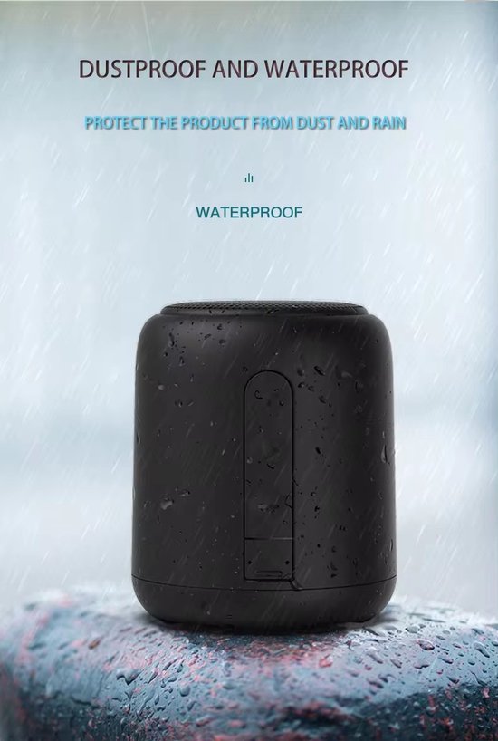 Super Bass IPX4 Waterdichte Bluetooth Speaker - Wireless Speaker Draagbare Draadloze Mini Speaker!Krachtig Geluid met de Super Bass IPX4 Waterdichte Bluetooth Speaker - Draagbare Draadloze Mini Speaker! — afbeelding 3