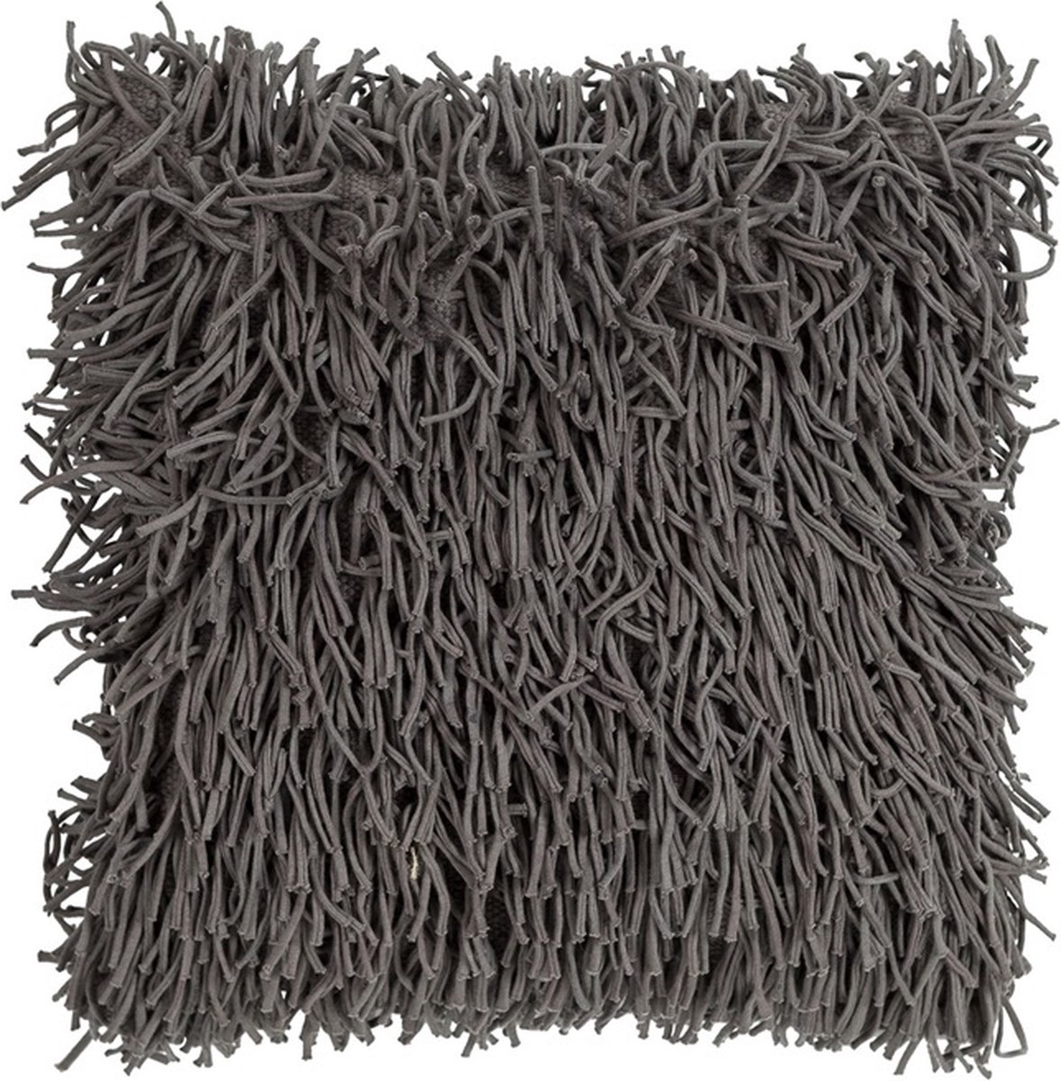 Linen & More Jersey Grijs Kussen | 45 X 45 | Sierkussen Voor Woonkamer Of Slaapkamer