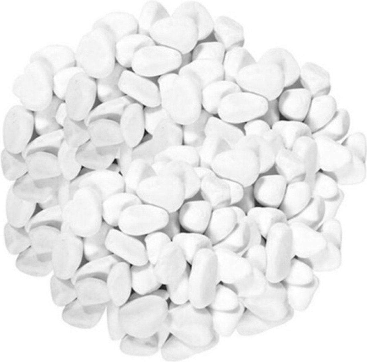 Concorde Decoratie steentjes - wit - 1,7 kg - kiezelstenen