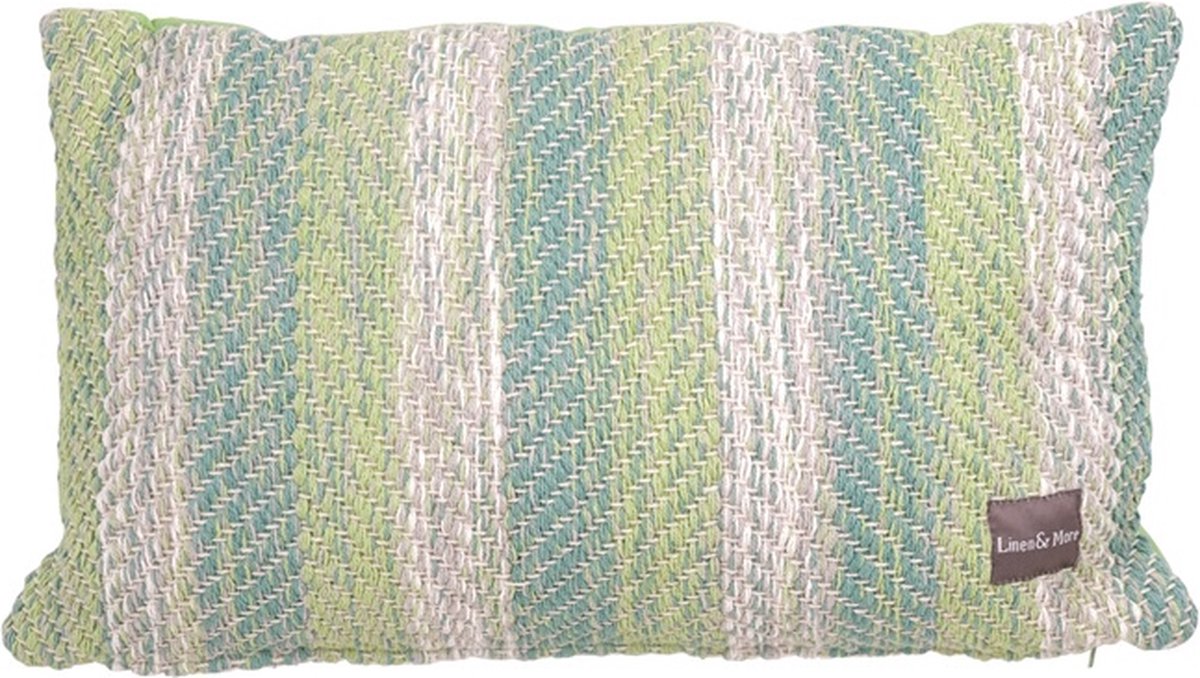 Linen & More Kussen Multi Weave Gree | 30 X 5030 | Sierkussen Voor Woonkamer Of Slaapkamer Groen