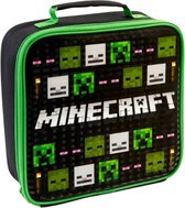 Minecraft Sac Isotherme Repas Enfant Lunch Bag Pour L'École Ou Les Voyages Options Avec Bouteille D'eau Cadeau Pour Enfant (Vert