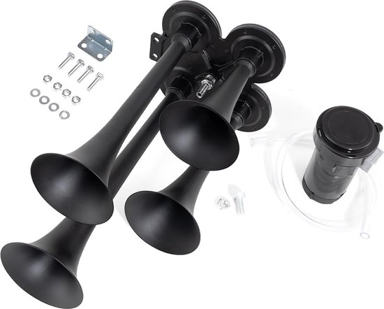 Klaxon à Air Ultra-puissant 12V Pour Camion, Voiture, Bateau - Double Tube, 120 DB - Facile à Installer