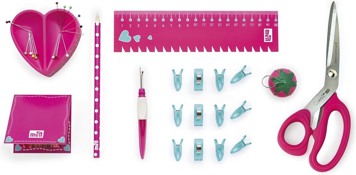Prym Love Starter Set Sewing Fuchsia - 1 Piece - Complete Sewing Kit