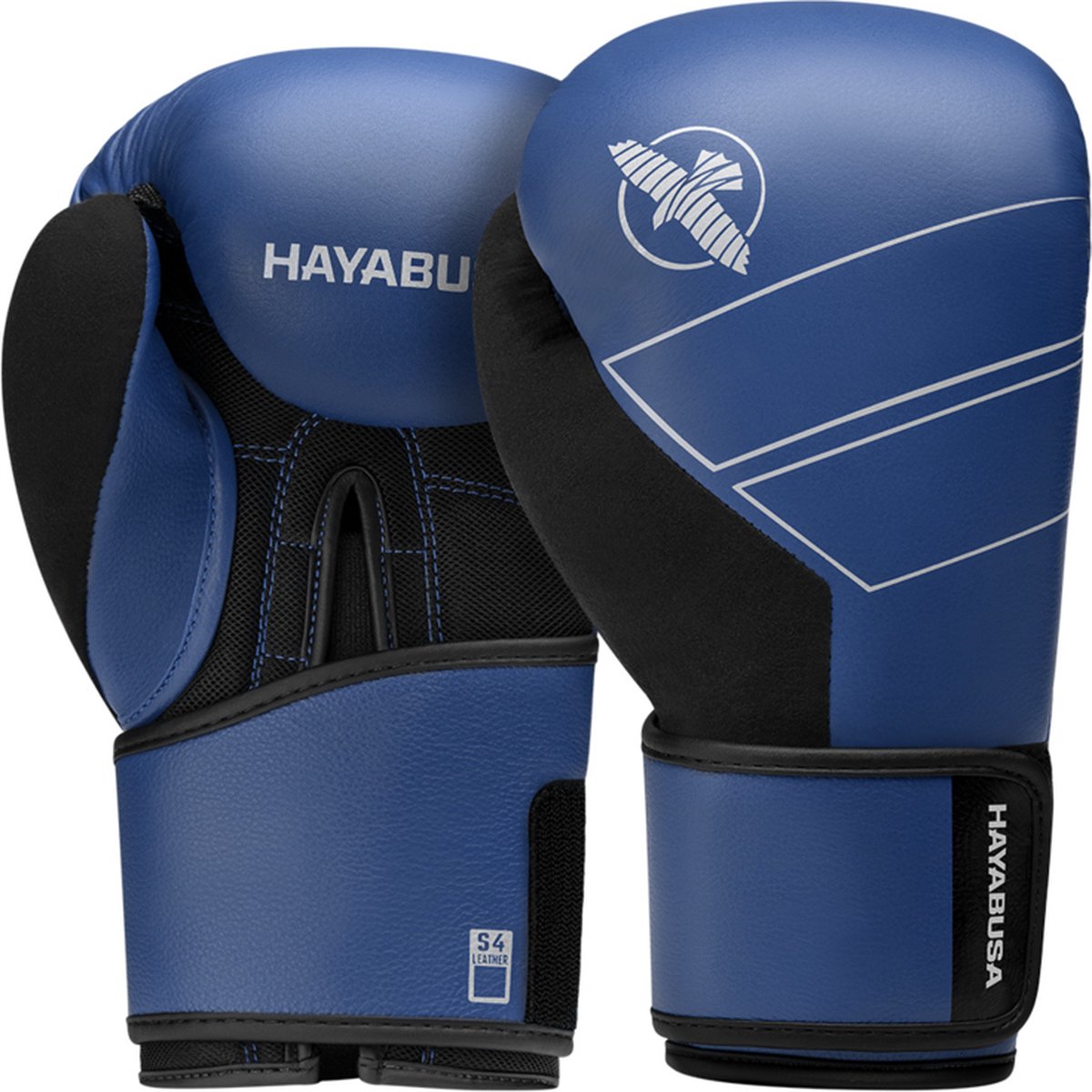 Hayabusa S4 Bokshandschoenen - Echt Leer - Blauw 12 oz