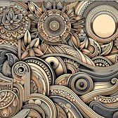 Line art relief schilderij | Lines of beauty: A sculptural masterpiece of textured artwork creation | Kunst - 100x100 centimeter op Dibond | Foto op Dibond