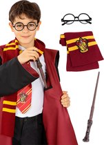 FUNIDELIA Kit accessoires van Harry Potter voor jongens - Bruin