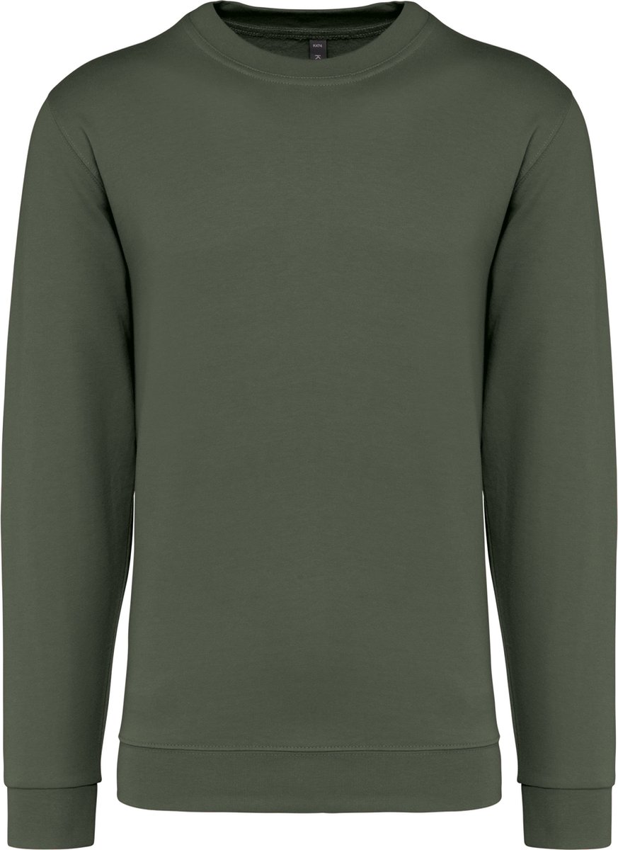Sweater ‘Crew Neck Sweatshirt’ Kariban Collectie Basic+ Caper Groen