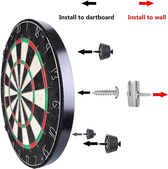 Professional Bristle klassiek dartbord sisal blade - ronde target practice board Dartbord van Winmau — afbeelding 3