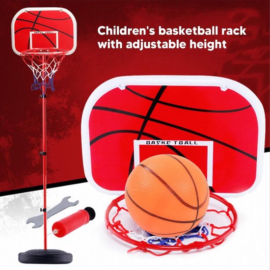 9-Ball Aufblasbarer Basketballkorb mit Tic-Tac-Toe Interaktivspiel für Kinder un