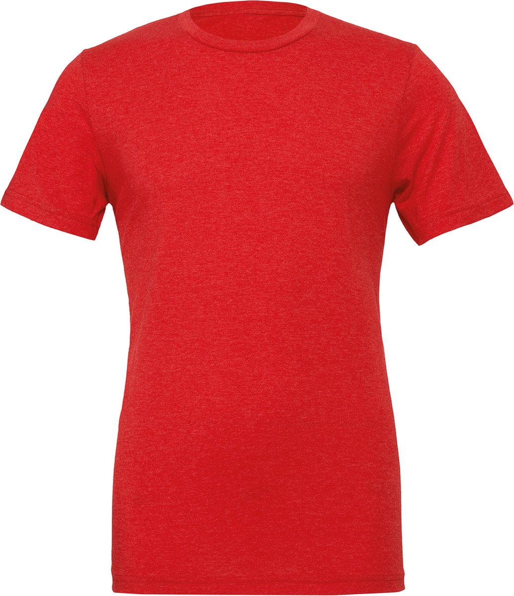 Bella+Canvas Unisex Triblend Crew Neck T-Shirt CV3413 - Red Triblend (Heather) - XXL