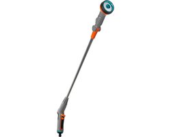 Gardena Comfort sproeier met verlengstuk - sterke metalen tuinsproeier voor reinigen en sproeien - lengte 90 cm - broes- en harde straal - vorstbestendig - Zwart Oranje Grijs Turkoois