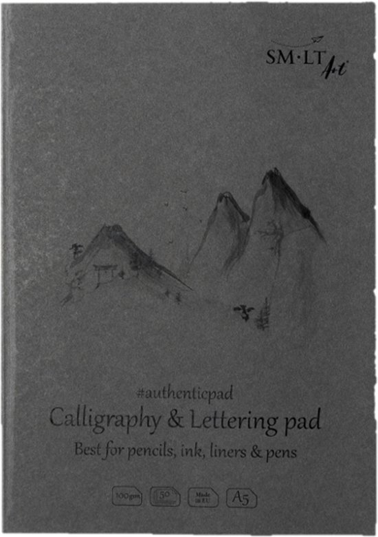 SMLT kalligrafie papierblok A5 100gr FSC 50 vel duurzaam.