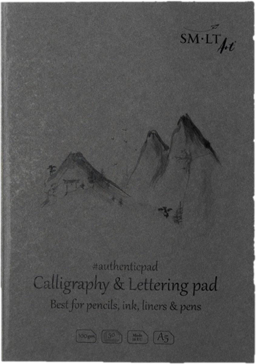 SMLT kalligrafie papierblok A5 100gr FSC 50 vel duurzaam.