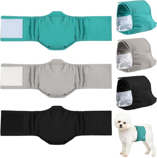 Aqpet Hygiënische Luiers Voor Mannelijke Honden – Maat XL (850 X 200 Mm), Verpakking Van 36 Stuks, Met Geurremming En Absorberende Laag
