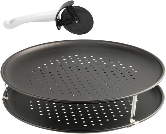 RBV Birkmann, 210424, pizzablak, geperforeerd, met antiaanbaklaag, 28 cm RBV Birkmann, 210424, pizzablak, geperforeerd, met antiaanbaklaag, 28 cm