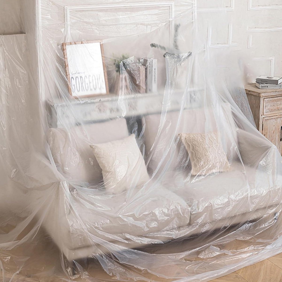 Afdekfolie transparant - 4 x 6 m - Klusaccessoires kopen? | Korting tot 17
