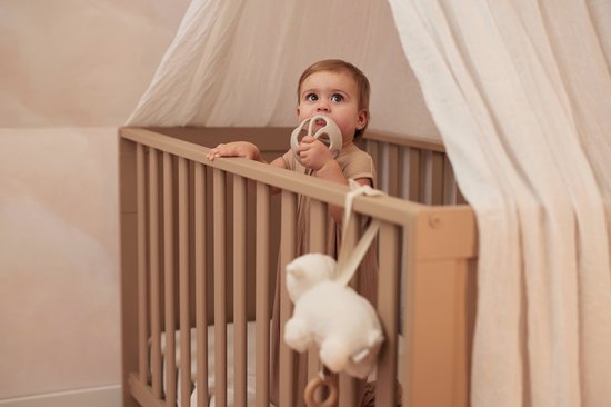 Jollein - Bijtring Bal Siliconen Ø 9,5cm - Bijtringen Baby - Nougat van Jollein — afbeelding 4