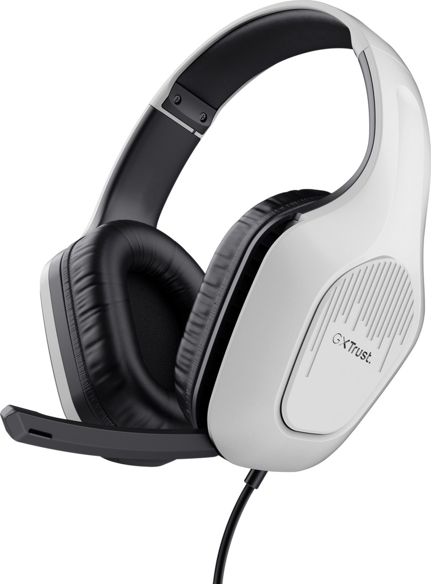 Trust GXT 415W Zirox - Bedrade Gaming Headset - voor PC PS4 PS5 Xbox & Switch - Stereo - Wit