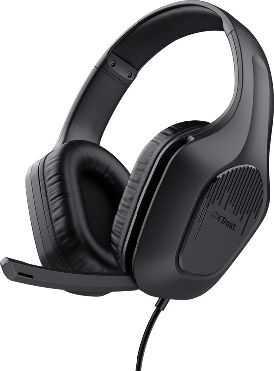 Foto: Trust gxt 415 zirox bedrade gaming headset voor pc ps4 ps5 xbox switch stereo zwart