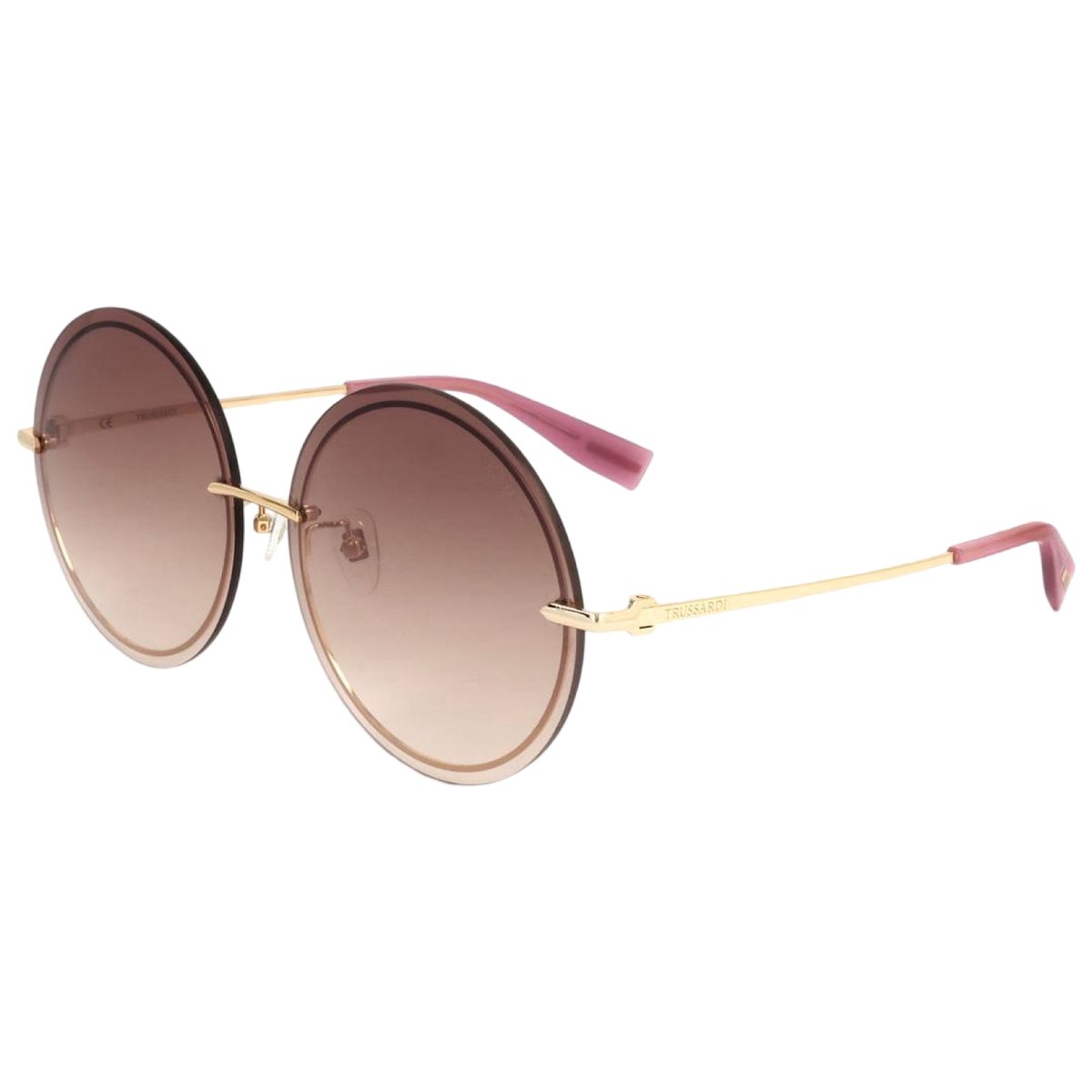 Trussardi STR219F 300R Zonnebril - Dames - Goudkleurig