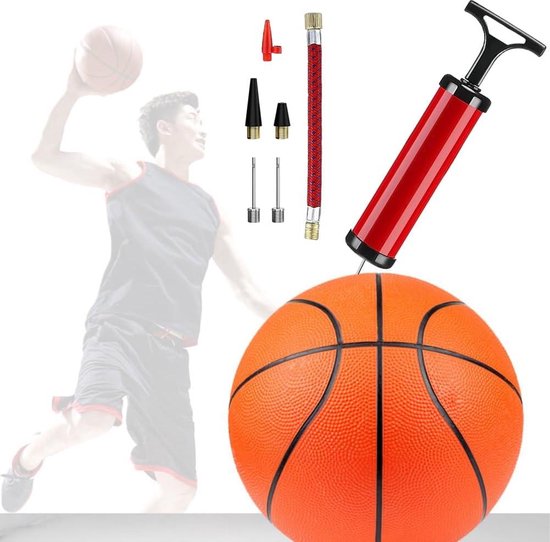 AUTUUCKEE 7 stuks balpomp luchtpomp inflator kit - voor basketbal voetbal volleybal rugby - zwart rood Voetbalpomp — afbeelding 5