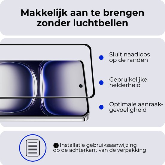 Coque pour OPPO Reno 12 Pro Coque Siliconen Anti-Chocs avec Protecteur d'écran - Coque pour OPPO Reno 12 Pro Coque Antichoc - Transparent