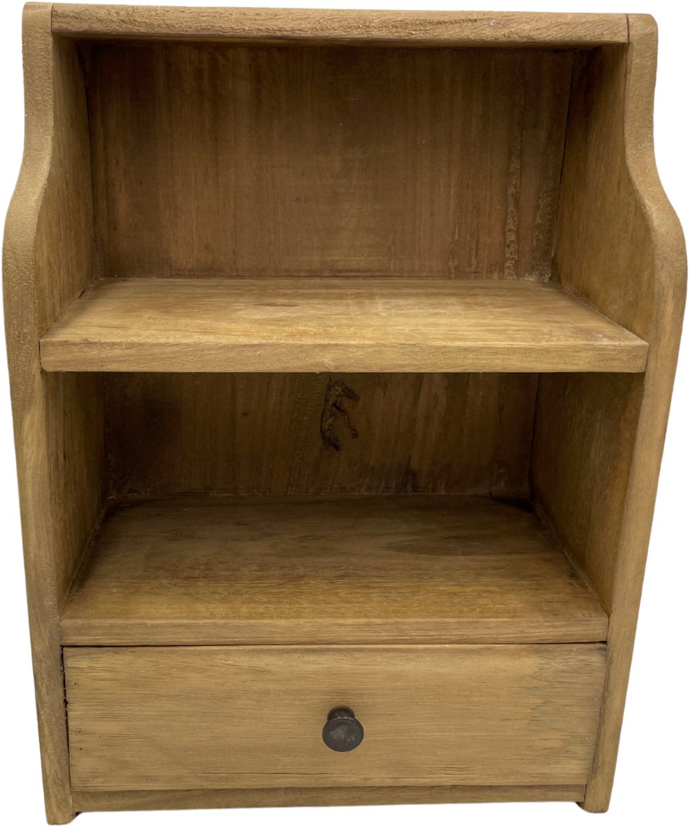 Gruttersbak kastje robuust geleefd hout met la bruin 30 x 40 x 16 cm | 045098 | Home Sweet Home | Landelijke Woonstijl