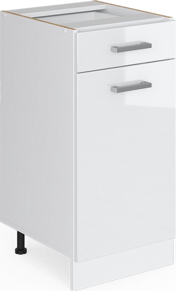 Vicco R-Line Keukenonderkast – 40 cm, WB Antraciet Wit Hoogglans