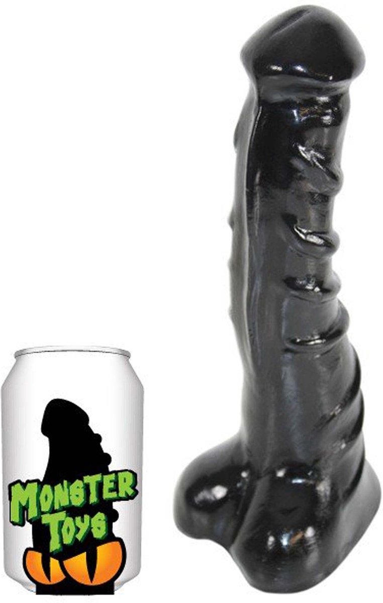 Gangbangster - Basilic - Dildo - 22 x 6 cm - PVC - Zwart