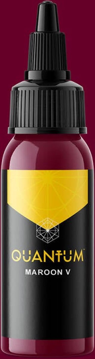 Quantum Ink REACH Gold Label - Maroon V | Premium Professionele Tattoo Inkt | Reach & Vegan | Stick en Poke | Handpoke Tatoeage Inkt | Tattoo set | PMU | Permanente Make-up | Geschikt voor Machine Cartridges & Needles | Liner | Shader