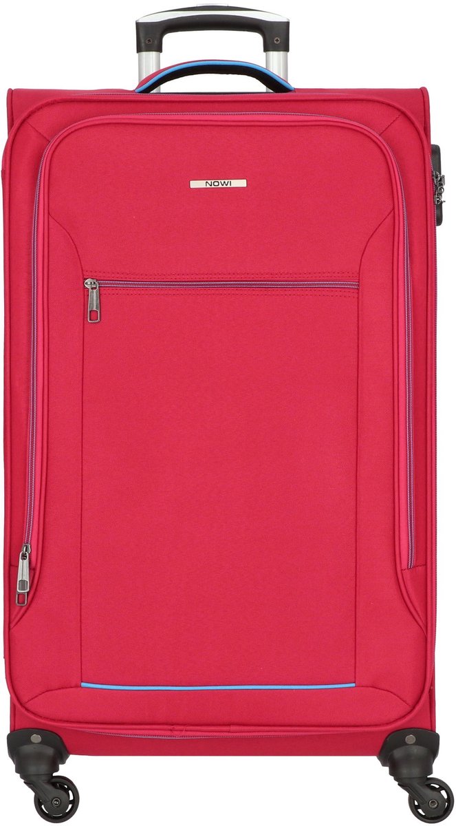 NOWI Sevilla 4 wielen Trolley 75 cm - Zachte bagage - Combinatieslot - bord-blau