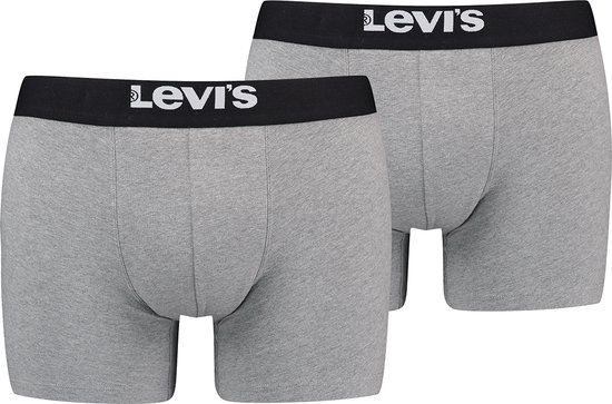Levis YD B Boxershorts voor heren, vintage, gestreept, 6 stuks, 758, Middle Grey Mélange, XL