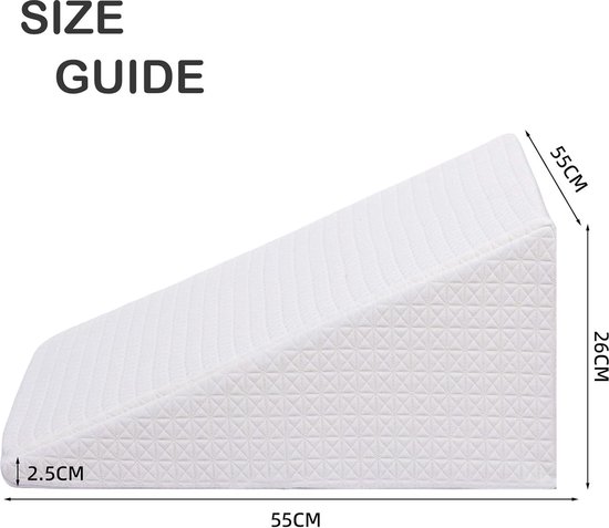Milliard Wedge kussen voor bed, matraswig matrasverhoging