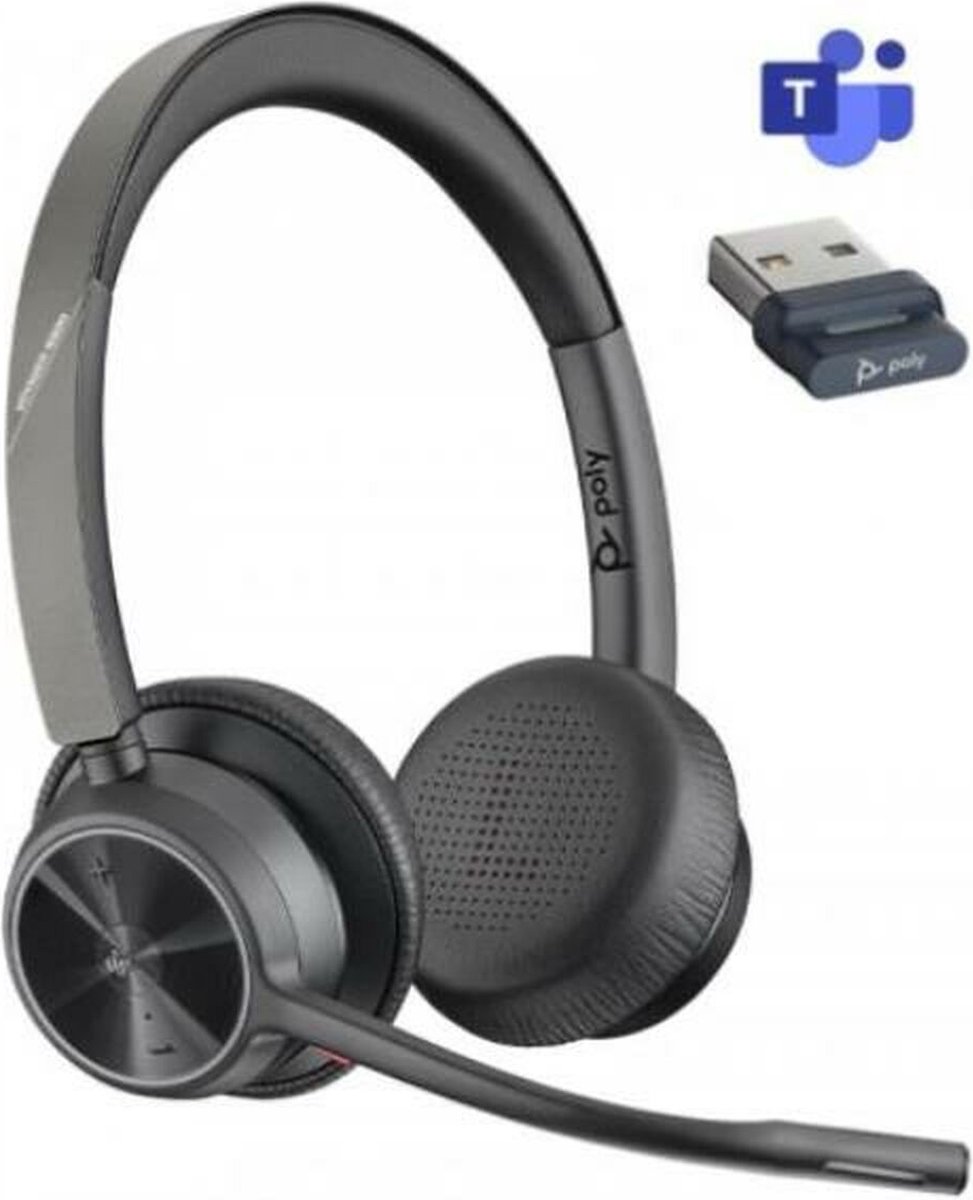 POLY Voyager 4320 Microsoft Teams Certified USB-A Headset + BT700 dongle