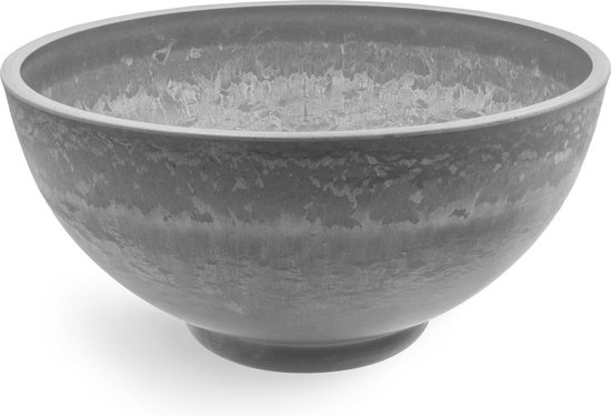 Bol Décoratif Boho Gris Anthracite - 35 Cm De Diamètre - Décoration De Table, Couloir Ou Rebord De Fenêtre - Plateau à Fruits Ou à Bijoux - 8