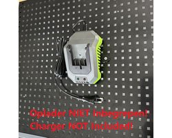 Houder geschikt voor Lux Tools SLG-20/2.4 Oplader - Wandbevestiging - Wall Mount - ! OPLADER NIET INBEGREPEN ! - AUB Beschrijving lezen!