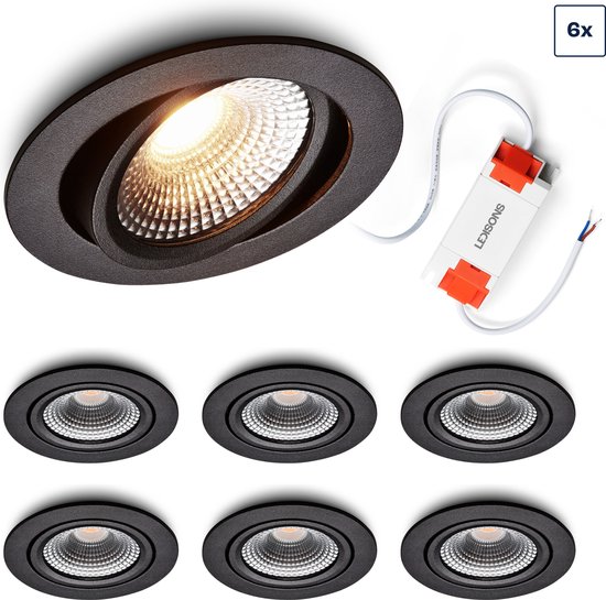 LED INBOUWSPOT HYDRA SLIM-FIT 6W DIM ZWART - Mister LED LED INBOUWSPOT HYDRA SLIM-FIT 6W DIM ZWART - Mister LED
