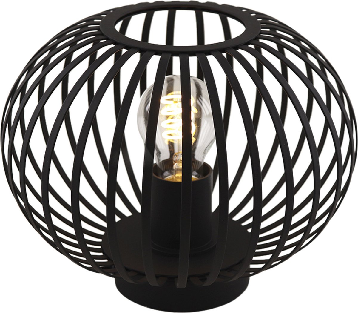 Olucia - LIEVE - Tafellamp - Zwart - Vorm: Rond