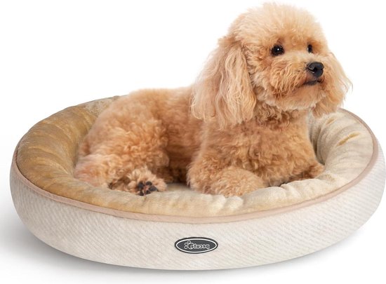 BEDSURE kattenbed wasbaar - 51x48x15cm bed met dubbelzijdig binnenkussen kattenslaapplaats voor katten of kleine honden,Grijs