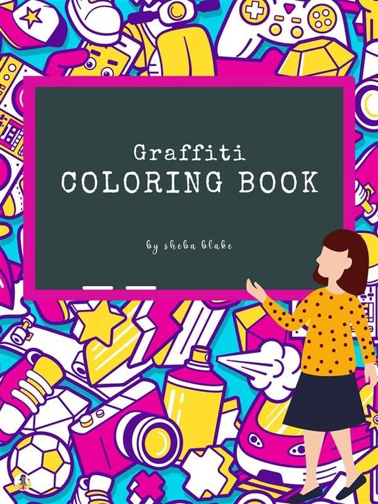 Graffiti Street Art Coloring Book for Kids Ages 4+ (Printabl ... - cover