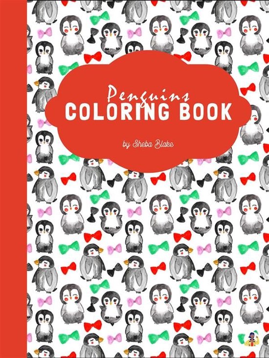 Cute Penguins Coloring Book for Kids Ages 3+ (Printable Vers ... - cover