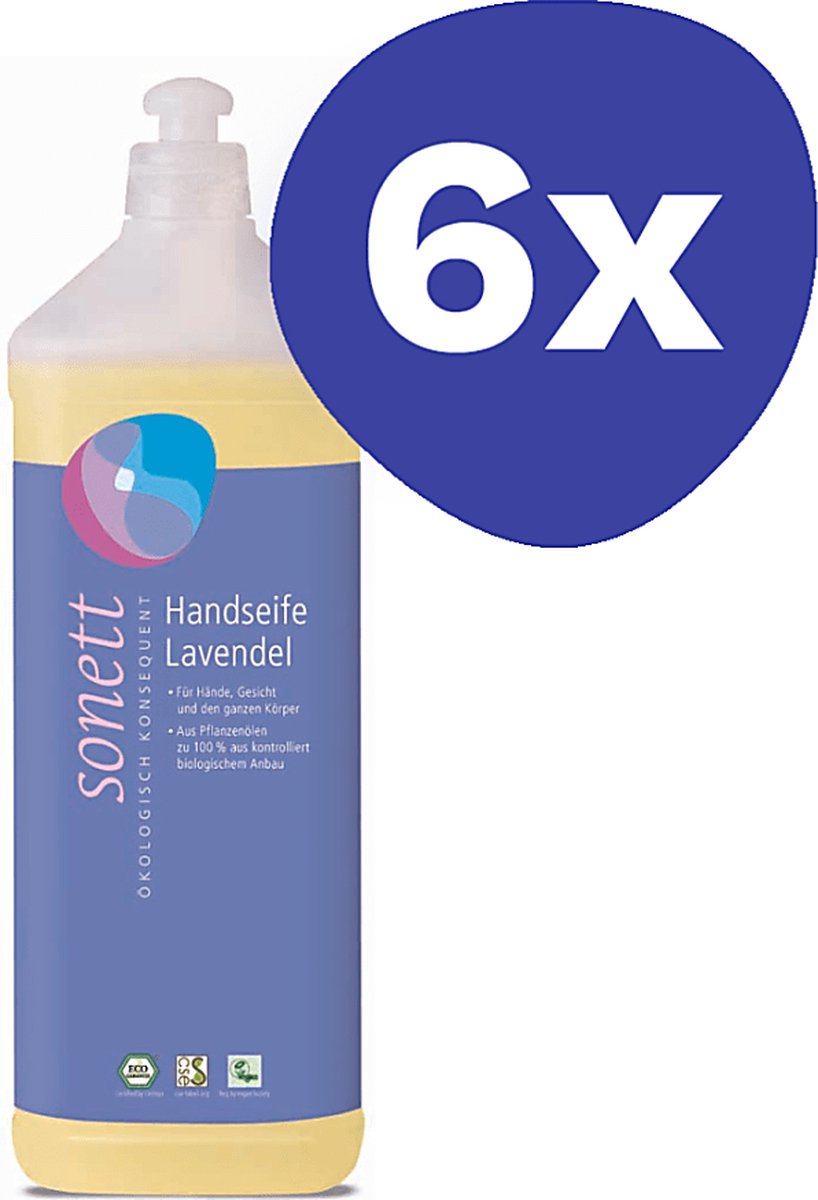 Goedkoopste Sonett Handzeep - Lavendel (6x 1L