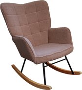 Zenzee Schommelstoel - Schommelstoelen babykamer - Relaxstoel - Fauteuil - Voedingsstoel - Taupe