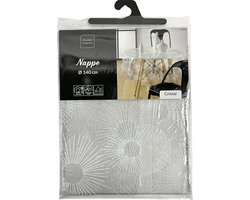 Transparante tafelkleed van PVC SOLEIL, Ø 140 cm