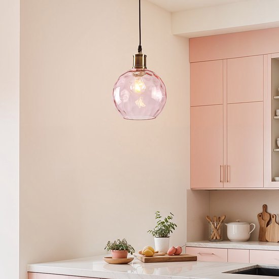 PR Home hanglamp August, 25 cm, roze, stekker PR Home hanglamp August, 25 cm, roze, stekker