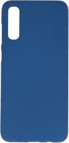 Bestcases Color Telefoonhoesje - Backcover Hoesje - Siliconen Case Back Cover voor Samsung Galaxy A70s - Navy