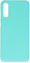 Bestcases Color Telefoonhoesje - Backcover Hoesje - Siliconen Case Back Cover voor Samsung Galaxy A50s - Turquoise