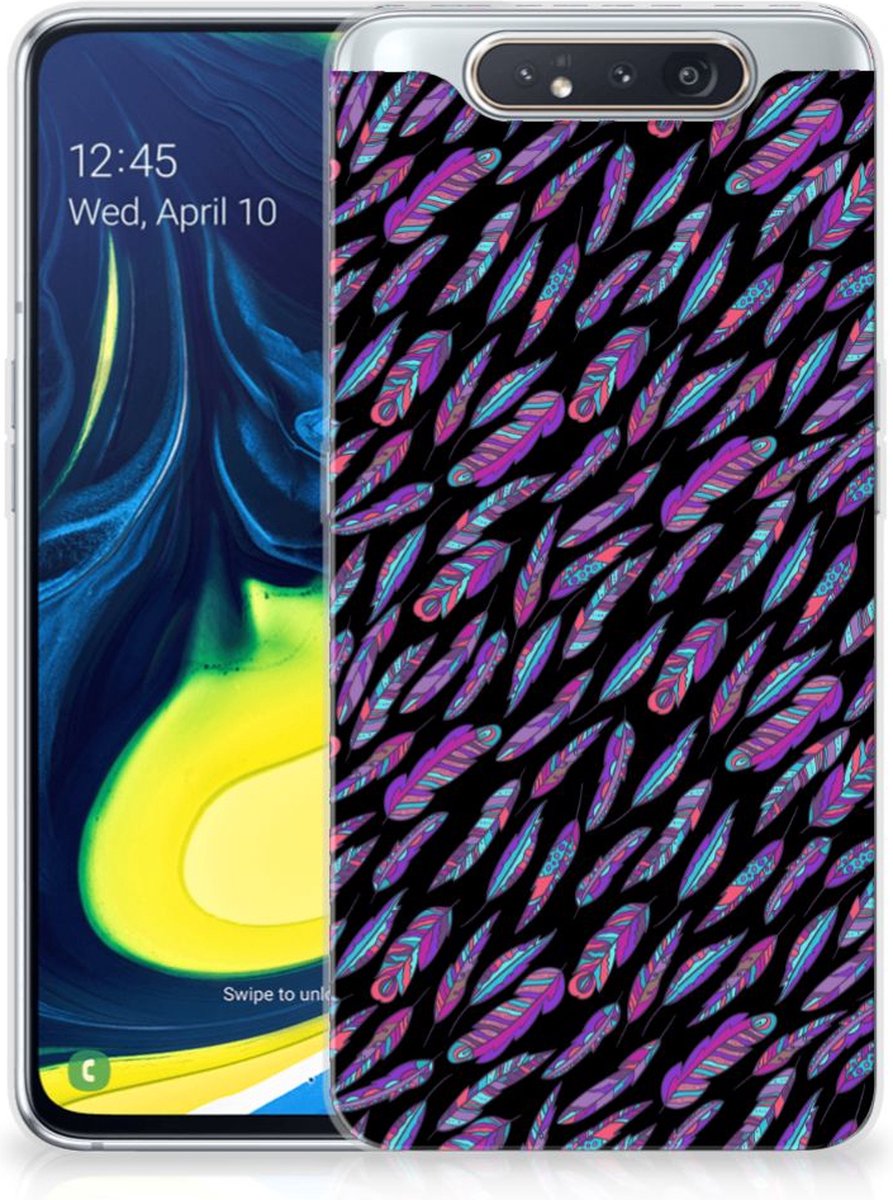 Samsung Galaxy A80 TPU bumper Feathers Color